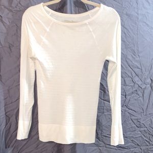 Athleta Remarkawool Cream Stripe S